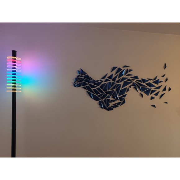 DGEmily Geometric Cat Wall Art | Large-Scale Wall Decor | Custom Sizes!! - Picture 3 of 6